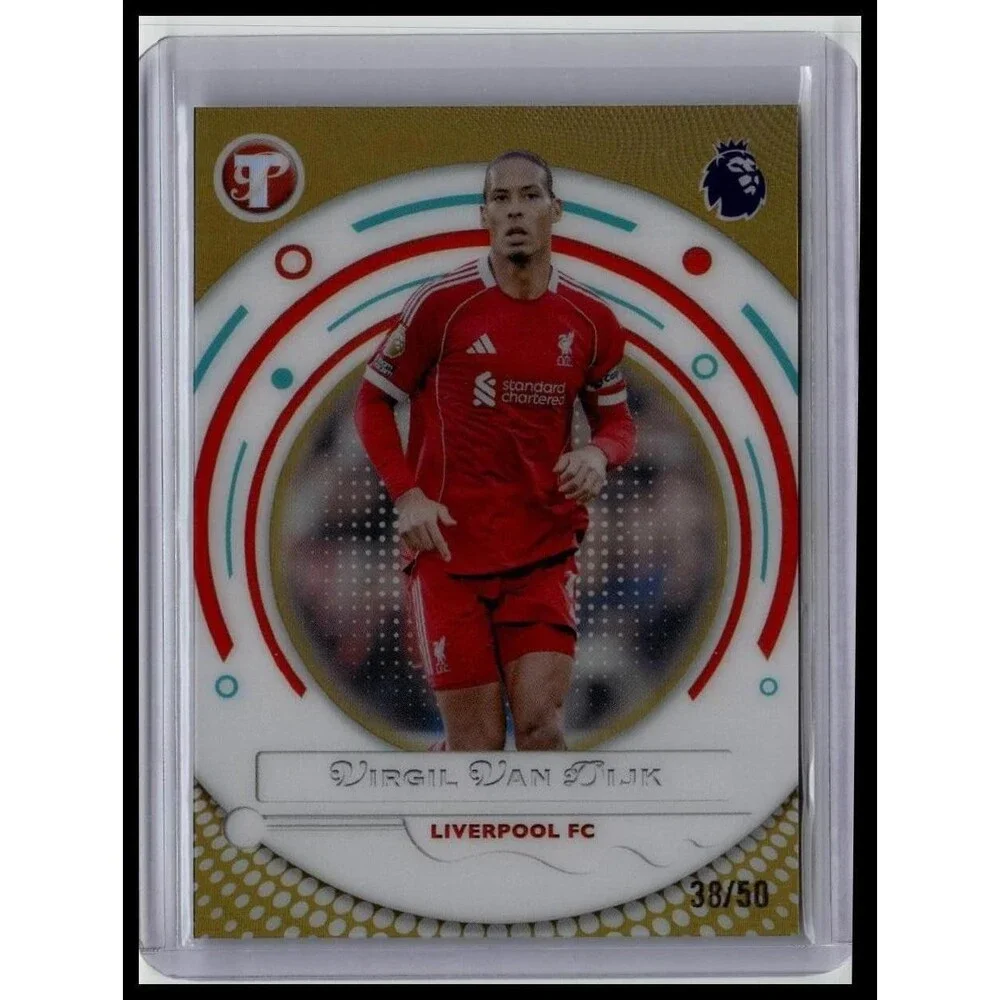 2025-26 Topps Pristine Premier League Virgil van Dijk Liverpool Gold /50